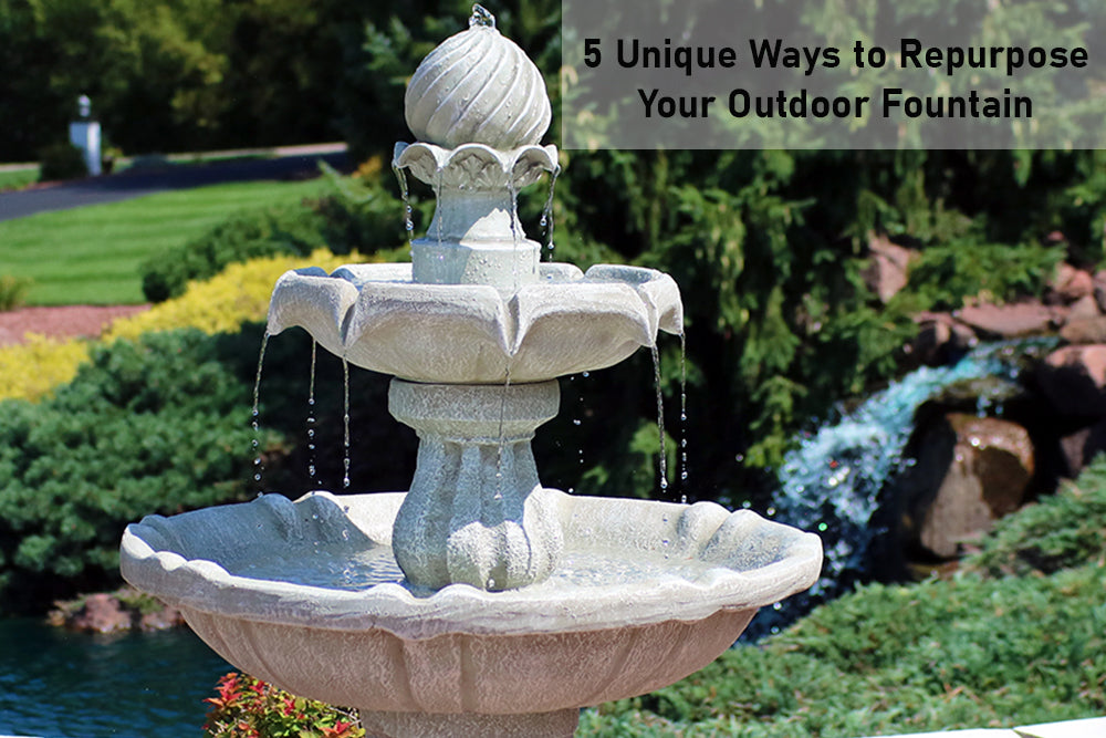 5 Unique Ways to Repurpose Your Outdoor Fountain