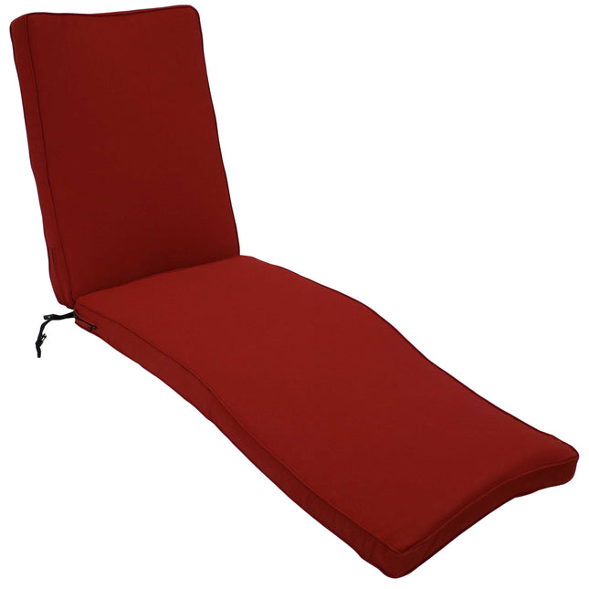 Sunnydaze Outdoor Patio Chaise Lounge Cushion, 72- x 21-Inch, Multiple Colors Available