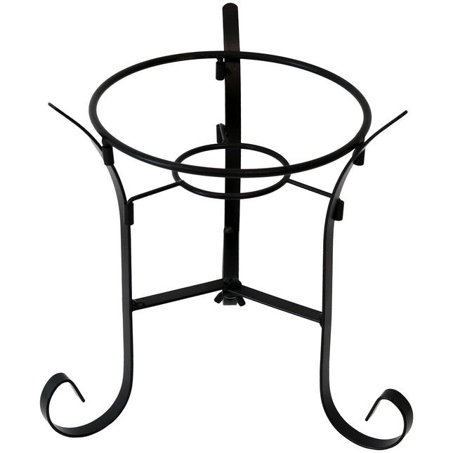 Sunnydaze Black Steel Traditional Style Gazing Globe Stand for 10-Inch or 12-Inch Gazing Balls, 9-Inch Tall