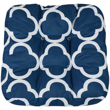 Sunnydaze Set of 2 Tufted Outdoor Seat Cushions, Multiple Options Available