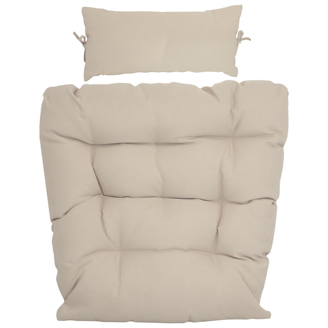 Sunnydaze Replacement Seat Cushion and Headrest Pillow for Caroline Egg Chair, Available in Multiple Colors