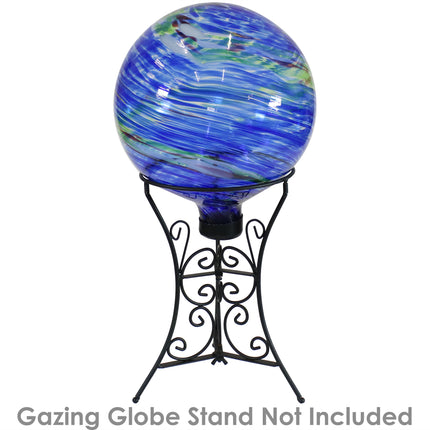 Sunnydaze Northern Lights Outdoor Garden Gazing Globe, 10-Inch