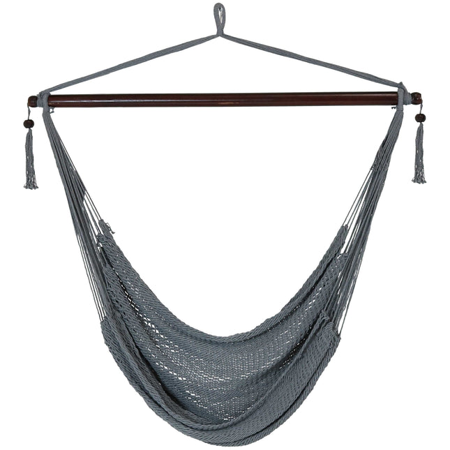 Sunnydaze Hanging Caribbean XL Hammock Chair