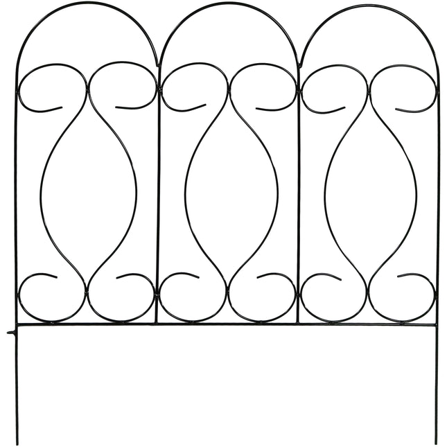 Sunnydaze 5 Piece Traditional Border Fence Set 10 Overall Feet