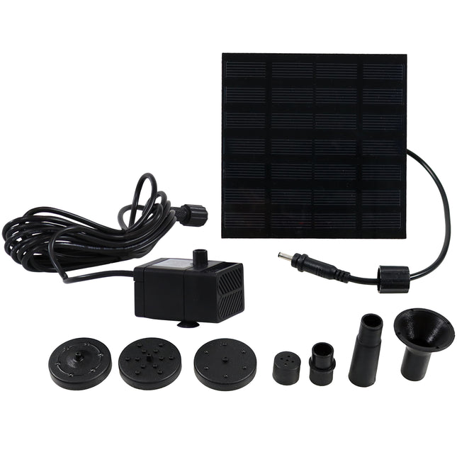 Sunnydaze Solar Fountain Water Pump Kit, 20 Inch Lift, 40 GPH