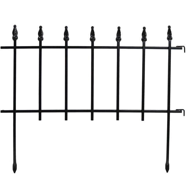 Sunnydaze 5 Piece Roman Border Fence Set, 9 Overall Feet