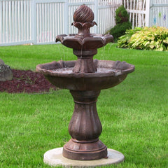 Tiered Solar-Powered Fountains