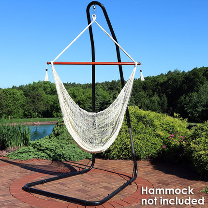 Sunnydaze Adjustable Heavy-Duty Hammock Chair Stand for Hanging Chair