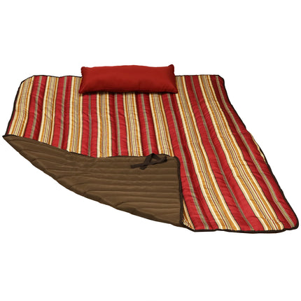 Sunnydaze Weather-Resistant Outdoor Polyester Quilted Hammock Pad and Pillow ONLY Set, Color Options Available