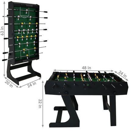 Sunnydaze 48-Inch Folding Foosball Game Table