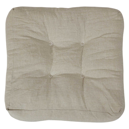 Sunnydaze Set of 2 Solid Color Tufted Outdoor Seat Cushions, Multiple Options Available