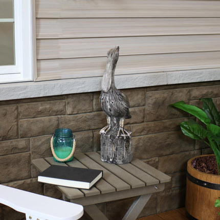 Sunnydaze Pelican's Perch Outdoor Garden Statue, 22-Inch