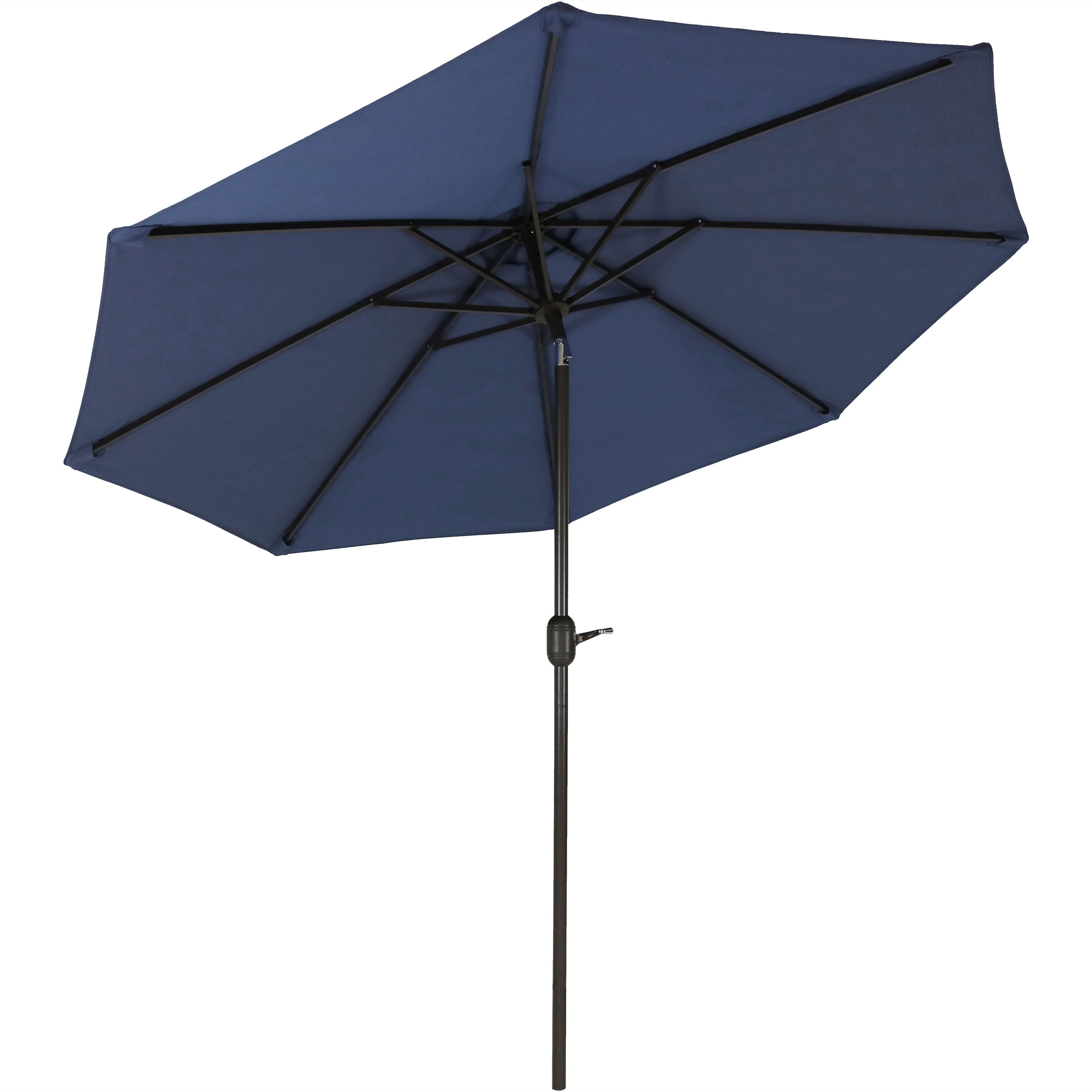 9 ft auto tilt aluminum patio umbrella Sunnydaze 9-Foot Aluminum Spun-Poly Market Umbrella with Auto Tilt and Crank – Serenity Health & Home Decor