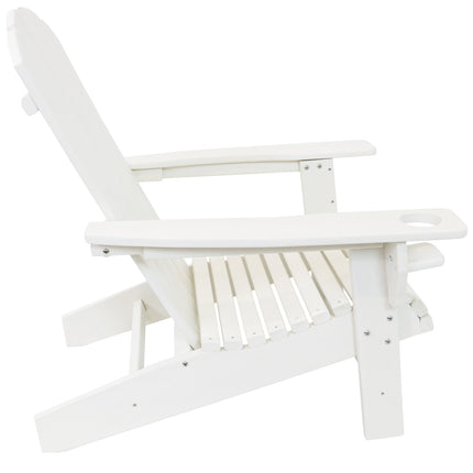 Sunnydaze All-Weather Outdoor Adirondack Chair with Drink Holder - Multiple Colors