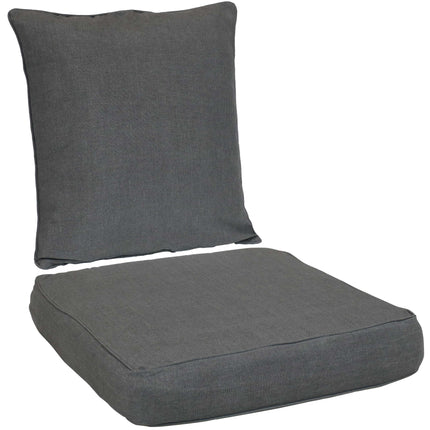 Sunnydaze Back and Seat Cushion Set for Outdoor Deep Seating, Multiple Colors Available