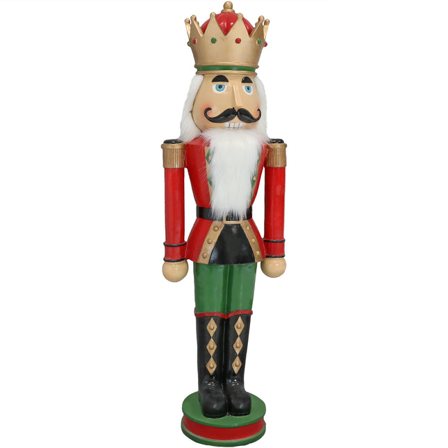 Sunnydaze Matthias the Nutcracker Prince Indoor/Outdoor Christmas Decor, Polyresin, 37-Inch