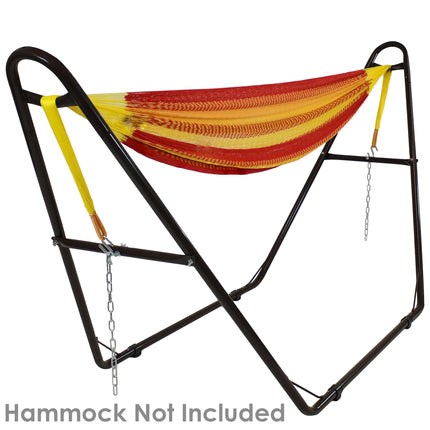 Sunnydaze Universal Multi-Use Heavy-Duty Steel Hammock Stand, 2 Person, Fits Hammocks 9 to 14 Feet Long, 550-Pound Capacity, Multiple Colors Available