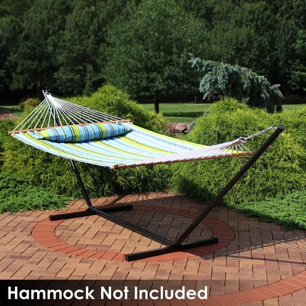 Sunnydaze 12 Foot Hammock Stand with Heavy-Duty Steel Beam Construction, 2 Person, 350 Pound Capacity