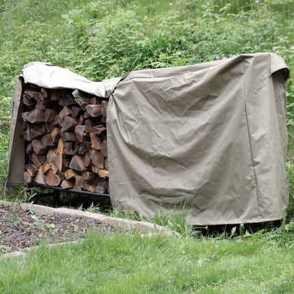 Sunnydaze Heavy-Duty Firewood Log Rack Cover, 8 Foot