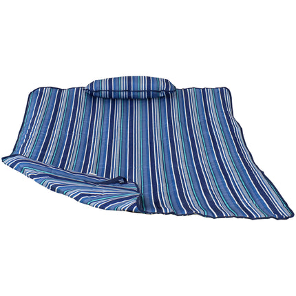 Sunnydaze Cotton Quilted Hammock Pad and Pillow - Stripe Prints