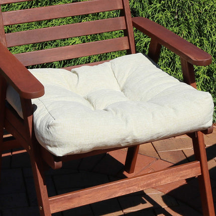 Sunnydaze Set of 2 Solid Color Tufted Outdoor Seat Cushions, Multiple Options Available