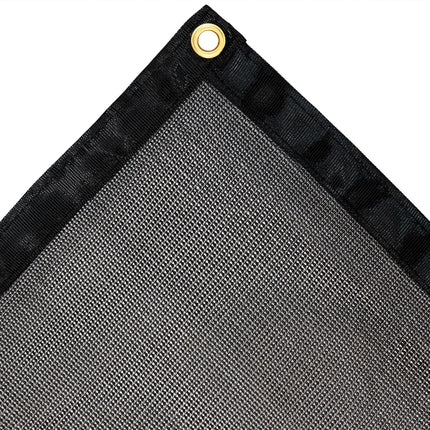 Sunnydaze Multi-Purpose UV-Resistant High-Density Polyethylene Black Mesh Tarp, Available in Multiple Sizes