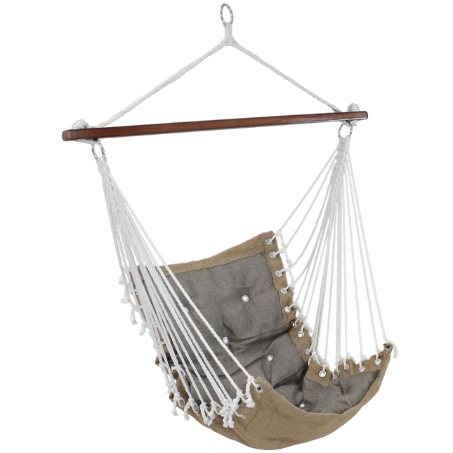 Sunnydaze Tufted Victorian Hammock Swing for Outdoor Use, 300-Pound Weight Capacity