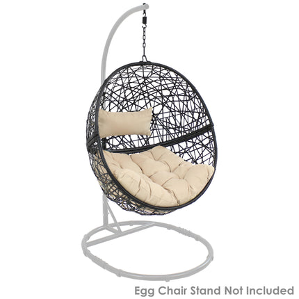Jackson Hanging Egg Chair with Cushions, 45-Inch