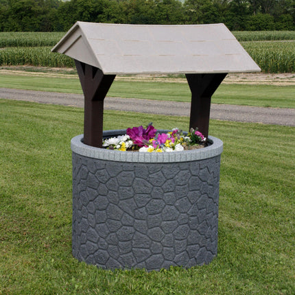 TankTop Covers Decorative Wishing Well Septic, Well, Lawn and Garden Enclosure Cover with Base and Roof