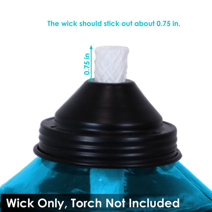 Sunnydaze Replacement Fiberglass Wicks for Outdoor Torches, Multiple Options Available