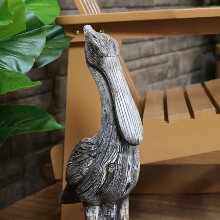 Sunnydaze Pelican's Perch Outdoor Garden Statue, 22-Inch