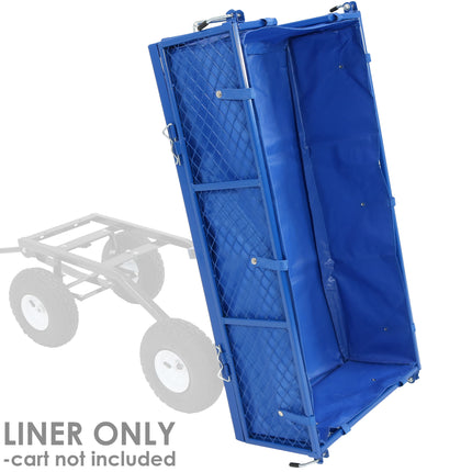 Sunnydaze Heavy-Duty Dumping Utility Cart Liner ONLY