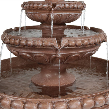 Sunnydaze 3-Tier Dove Pair Outdoor Water Fountain, 43 Inch Tall, Perfect for Patio or Yard