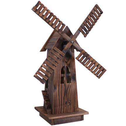 Sunnydaze Outdoor Wood Decorative Dutch Windmill, 34-Inch