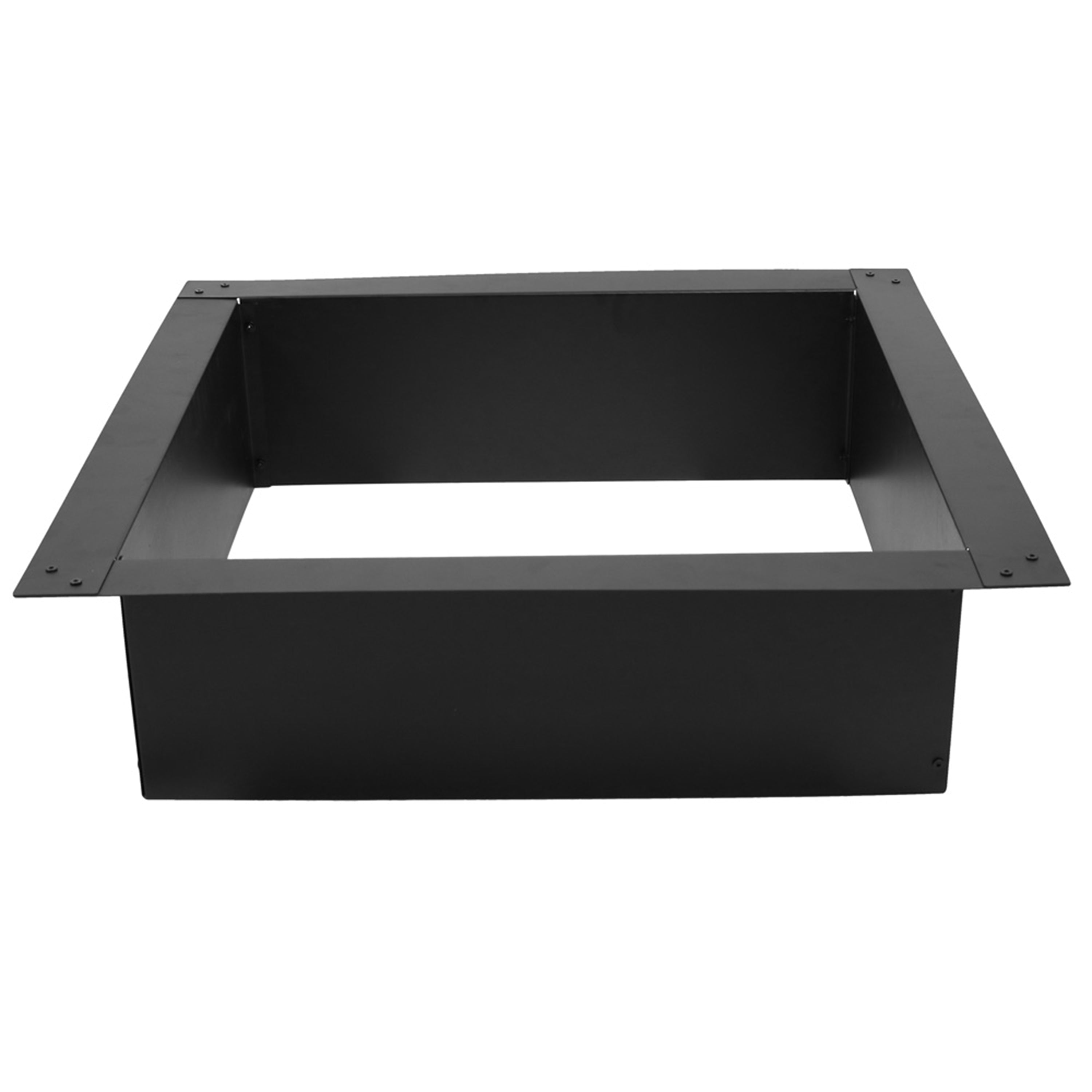 Sunnydaze Square Heavy-Duty Fire Pit Rim/Liner, DIY Fire Pit Above or ...