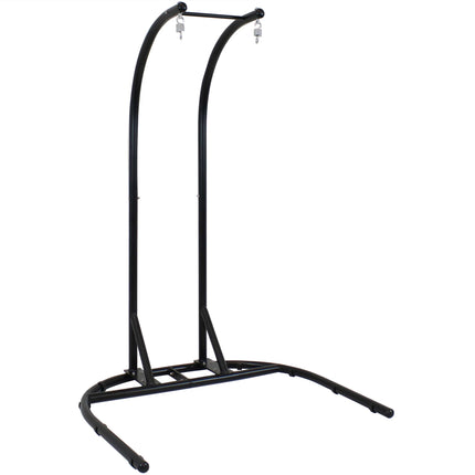 Sunnydaze Deluxe Steel U-Shape Hanging Chair Stand, 76 Inches Tall