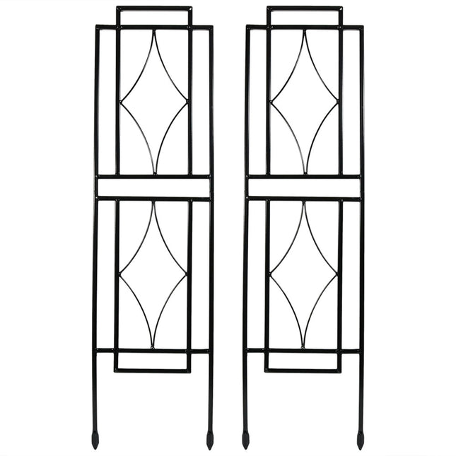 Sunnydaze 30 Inch Contemporary Garden Trellis, Set of 2