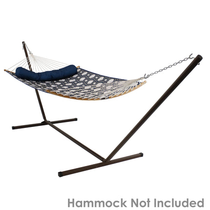 Sunnydaze 15 Foot Hammock Stand with Heavy-Duty Steel Beam Construction, 2 Person, 400 Pound Capacity