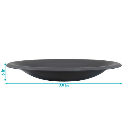 Sunnydaze Outdoor Replacement Fire Bowl for DIY or Existing Fire Pits - Steel with High-Temperature Paint Finish - Round Wood-Burning Pit