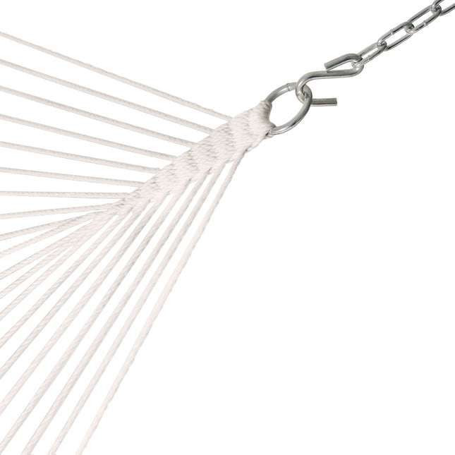 Sunnydaze 2 Person Freestanding Quilted Fabric Spreader Bar Hammock, Choose from 12 or 15 Foot Stand, Mountainside