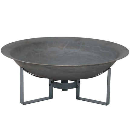 Sunnydaze Modern Cast Iron Fire Pit Bowl with Stand, 23-Inch Diameter