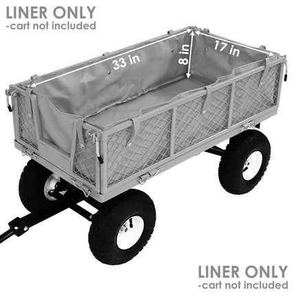 Sunnydaze Utility Cart Liner - Includes Liner ONLY