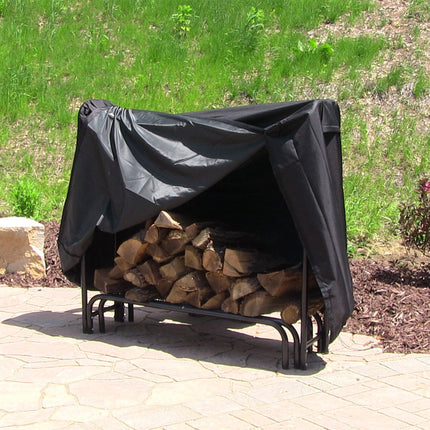 Sunnydaze Heavy Duty Firewood Log Rack Cover, 4-Foot