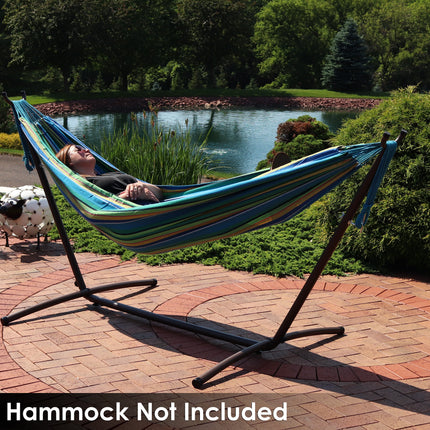 Sunnydaze 2 Person Space Saving Brazilian Hammock Stand, Portable with Carrying Case, 400 Pound Capacity