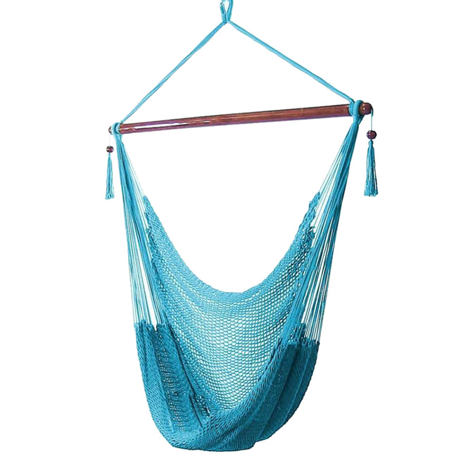 Sunnydaze Caribbean Extra Large Hammock Chair, Soft-Spun Polyester Rope, 40 Inch Wide Seat