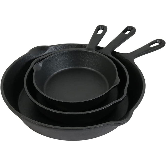 Tabletops Basic Essentials Pre Seasoned Cast Iron Cookware, 2