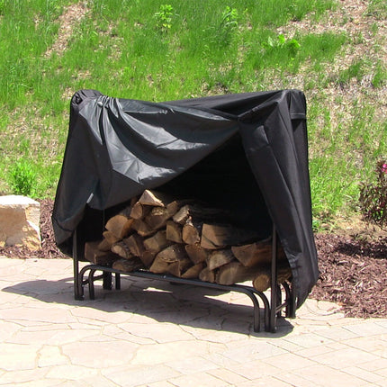 Sunnydaze Heavy Duty Firewood Log Rack Cover, 5 Foot