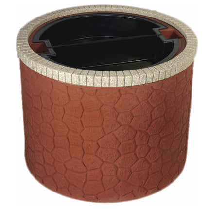 TankTop Covers Decorative 35-Inch Basin Septic, Well, Lawn and Garden Enclosure with 2-Piece 5-Inch Planter Inserts
