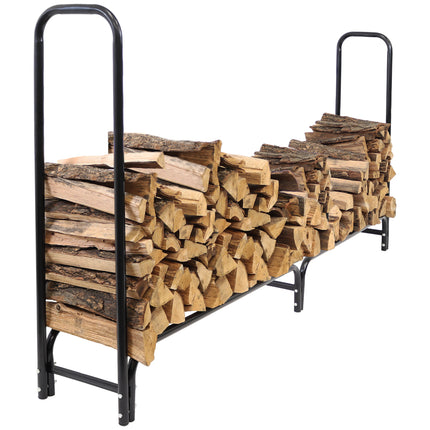 Sunnydaze 8-Foot Firewood Log Rack