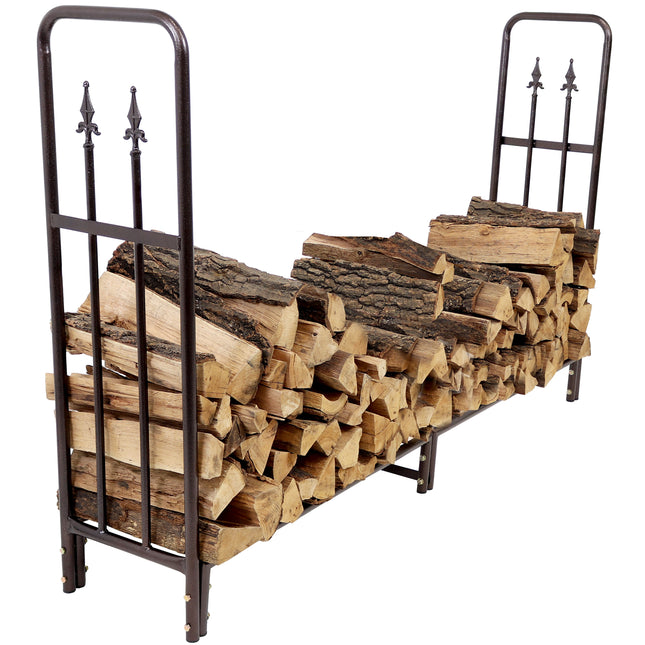 Sunnydaze Bronze Decorative Firewood Log Rack